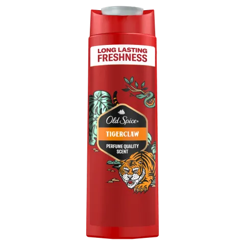 Old Spice Tigerclaw Férfi 3 az 1-ben Sampon és Tusfürdő, 400 ml termékhez kapcsolódó kép