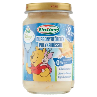 Univer burgonyafőzelék pulykahússal bébiétel 8 hónapos kortól 163 g termékhez kapcsolódó kép