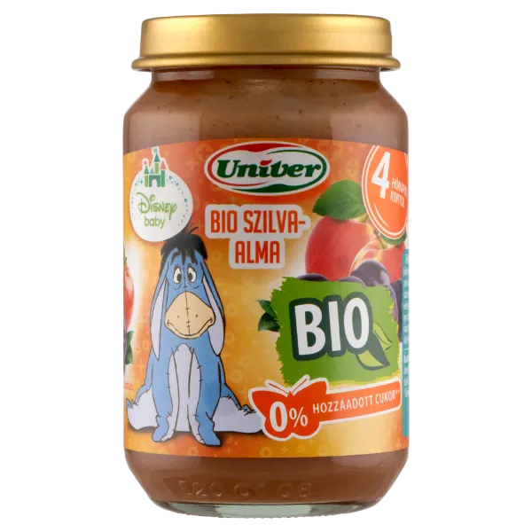 Univer bio szilva-alma bébidesszert 4 hónapos kortól 163 g termékhez kapcsolódó kép