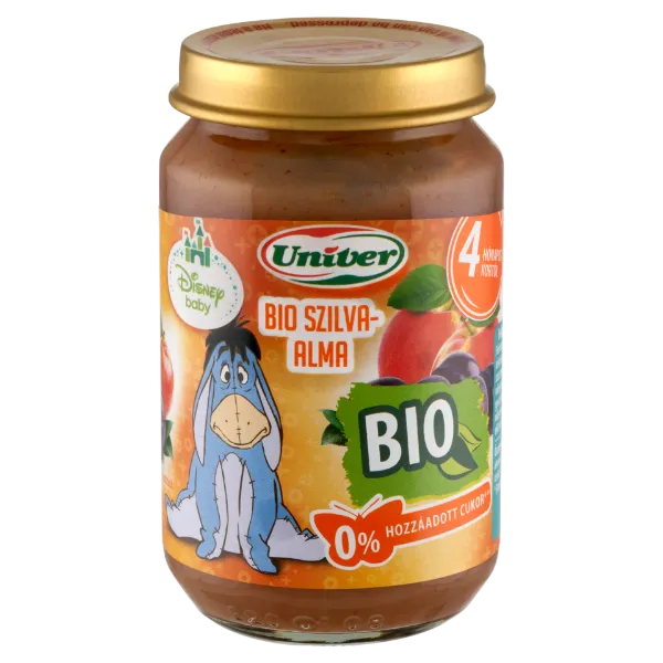 Univer bio szilva-alma bébidesszert 4 hónapos kortól 163 g termékhez kapcsolódó kép