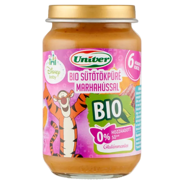 Univer bio sütőtökpüré marhahússal bébiétel, 6 hónapos kortól 163 g termékhez kapcsolódó kép