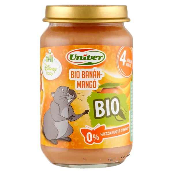 Univer bio banán-mangó bébidesszert 4 hónapos kortól 163 g termékhez kapcsolódó kép