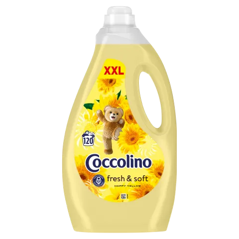 Coccolino öblítőkoncentrátum 120 mosás 3000 ml Happy Yellow termékhez kapcsolódó kép