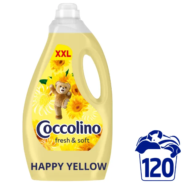 Coccolino öblítőkoncentrátum 120 mosás 3000 ml Happy Yellow termékhez kapcsolódó kép