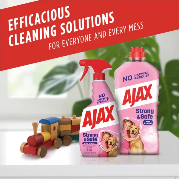 Ajax Strong & Safe többcélú tisztítószer 1000 ml termékhez kapcsolódó kép