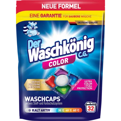 Der Waschkönig mosókapszula 32 db color termékhez kapcsolódó kép