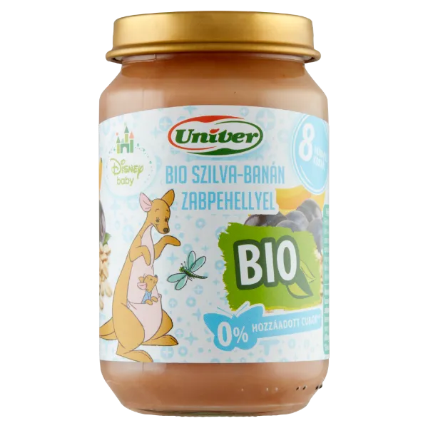 Univer Disney Baby bio szilva-banán zabpehellyel bébidesszert 8 hónapos kortól 163 g termékhez kapcsolódó kép
