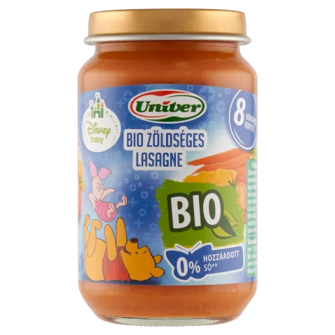 Univer Disney Baby bio zöldséges lasagne bébiétel 8 hónapos kortól 163 g termékhez kapcsolódó kép
