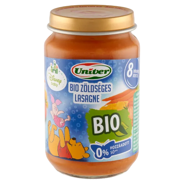 Univer Disney Baby bio zöldséges lasagne bébiétel 8 hónapos kortól 163 g termékhez kapcsolódó kép