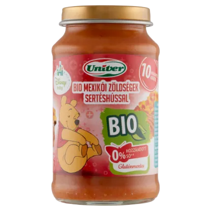 Univer bio mexikói zöldségek sertéshússal bébiétel 10 hónapos kortól 220 g termékhez kapcsolódó kép