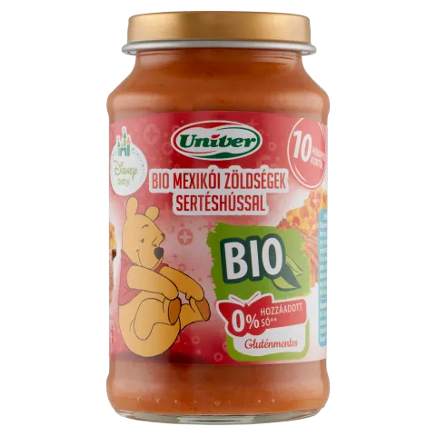 Univer bio mexikói zöldségek sertéshússal bébiétel 10 hónapos kortól 220 g termékhez kapcsolódó kép