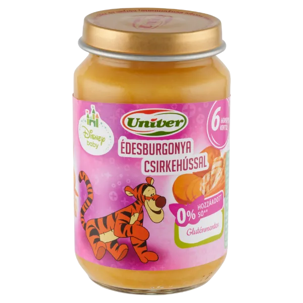 Univer Disney Baby édesburgonya csirkehússal bébiétel 6 hónapos kortól 163 g termékhez kapcsolódó kép