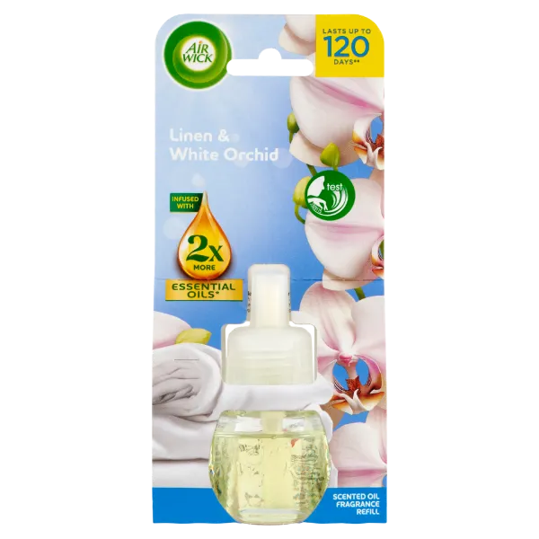 Air Wick elektromos légfrissítő utántöltő, Frissen mosott ruha illat, 19ml termékhez kapcsolódó kép