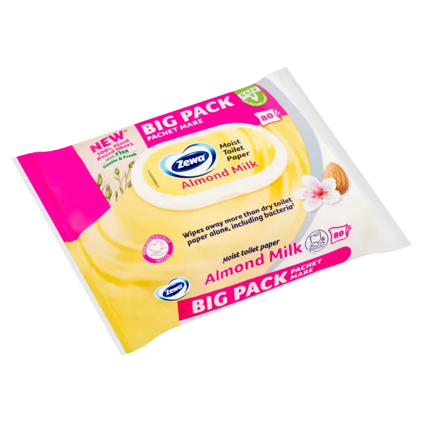 Zewa Almond Milk Bigpack nedves toalettpapír 80 db termékhez kapcsolódó kép