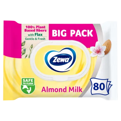 Zewa Almond Milk Bigpack nedves toalettpapír 80 db termékhez kapcsolódó kép