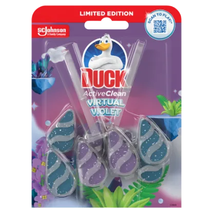 Duck Active Clean WC-öblítő rúd 2 x 38,6 g (77,2 g) Virtual Violet termékhez kapcsolódó kép