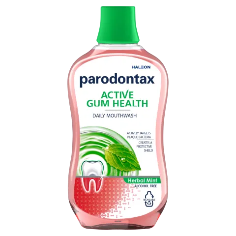 Parodontax Active Gum Health alkoholmentes szájvíz fluoriddal 500 ml Herbal Mint termékhez kapcsolódó kép