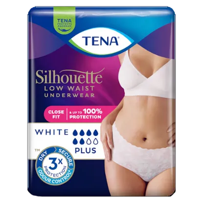TENA Silhouette Plus L Fehér 10x termékhez kapcsolódó kép