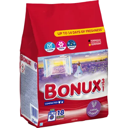 BONUX mosópor 1,17 kg Caring Levander (18 mosás) termékhez kapcsolódó kép