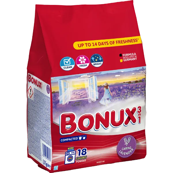BONUX mosópor 1,17 kg Caring Levander (18 mosás) termékhez kapcsolódó kép