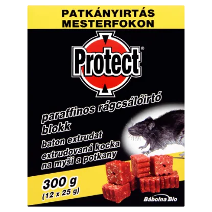 PROTECT PARAFFINOS RÁGCSÁLÓIRTÓ BLOKK (EGEREK ÉS PATKÁNYOK IRTÁSÁRA) termékhez kapcsolódó kép