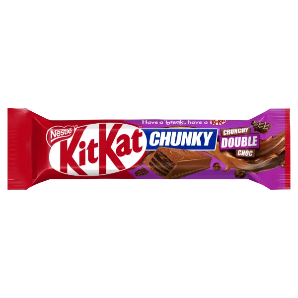 KitKat Chunky ropogós ostya tejcsokoládés krémmel és kakaós rizspehellyel tejcsokoládéban 42 g termékhez kapcsolódó kép
