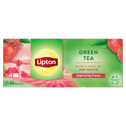 Lipton zöld tea 20 filter 28 g málna és eper ízű termékhez kapcsolódó kép