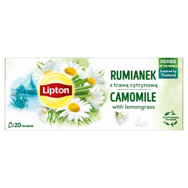 Lipton gyógynövény tea 20 filter 20 g Camomile with Lemongrass termékhez kapcsolódó kép