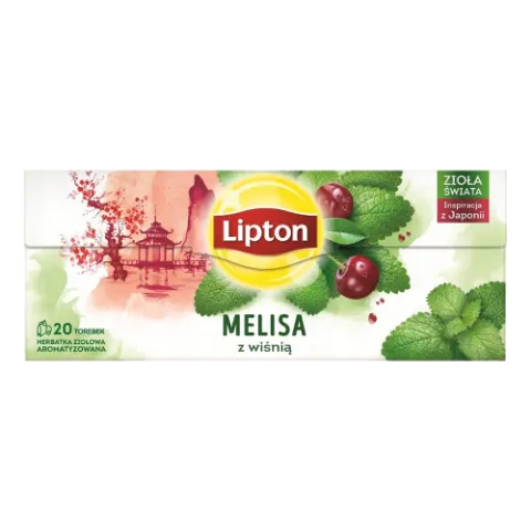 Lipton gyógynövény tea 20 filter 20 g Citromfű és cseresznye termékhez kapcsolódó kép