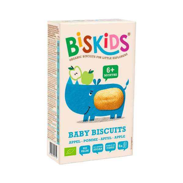 Biskids Baby Biscuits biokeksz 120g - almás keksz gyerekeknek 6 hónapos kortól termékhez kapcsolódó kép