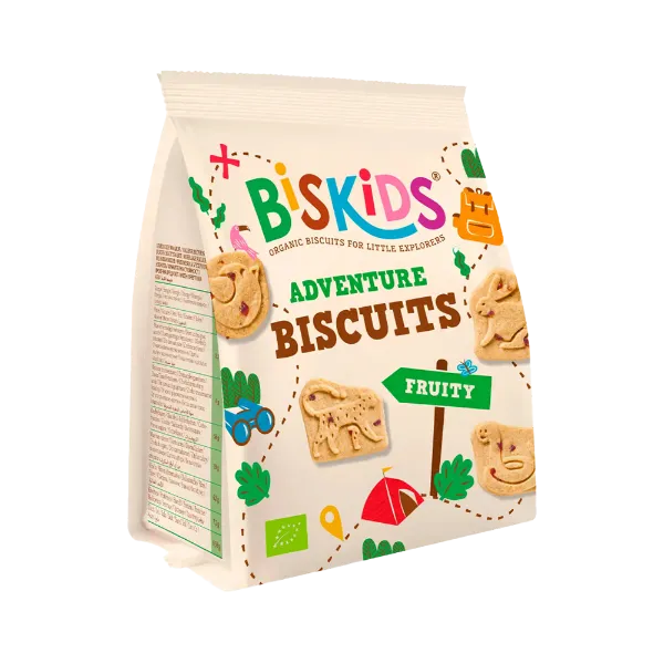Biskids Adventure biokeksz 100g - Fruity alma termékhez kapcsolódó kép