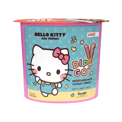 Dip N' Go Málnás tejturmixkrém és ropogós pálcikák 55g - Hello Kitty termékhez kapcsolódó kép