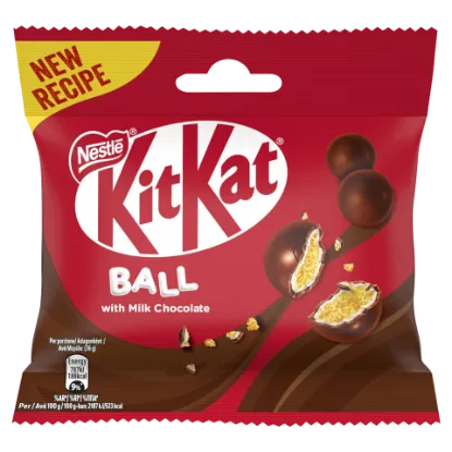 KitKat Ball ropogós búzapehelygolyók fehér krémmel és tejcsokoládéval bevonva 36 g termékhez kapcsolódó kép