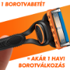 Gillette Fusion5 8 db Férfi Borotvabetét + Sensitive Borotvazselé 200 ml termékhez kapcsolódó kép