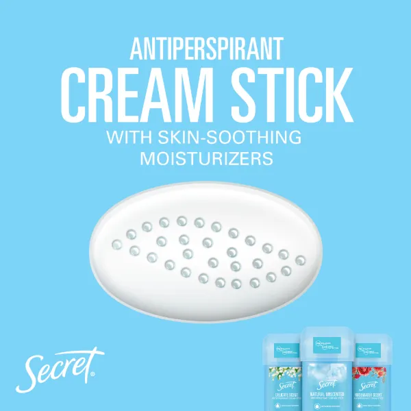 Secret Natural Illatmentes Női Izzadásgátló Krémstift, 40 ml termékhez kapcsolódó kép