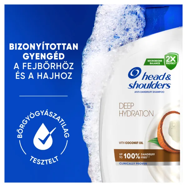 Head & Shoulders Deep Hydration korpa elleni sampon 400ml kókuszolajjal, napi használatra termékhez kapcsolódó kép