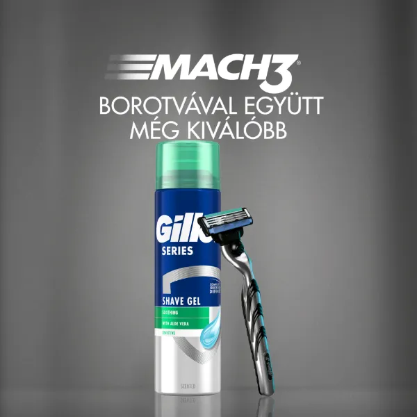 Gillette Series Nyugtató Hatású Borotvazselé Aloe Verával, 240ml termékhez kapcsolódó kép