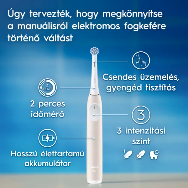 Oral-B iO 2 Elektromos Fogkefe, Világos Rózsaszín termékhez kapcsolódó kép