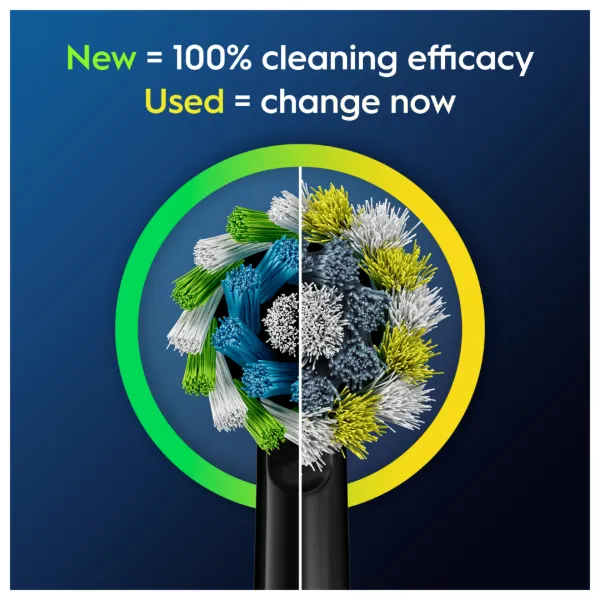 Oral-B Pro Cross Action, fekete Fogkefefejek, 4 db termékhez kapcsolódó kép