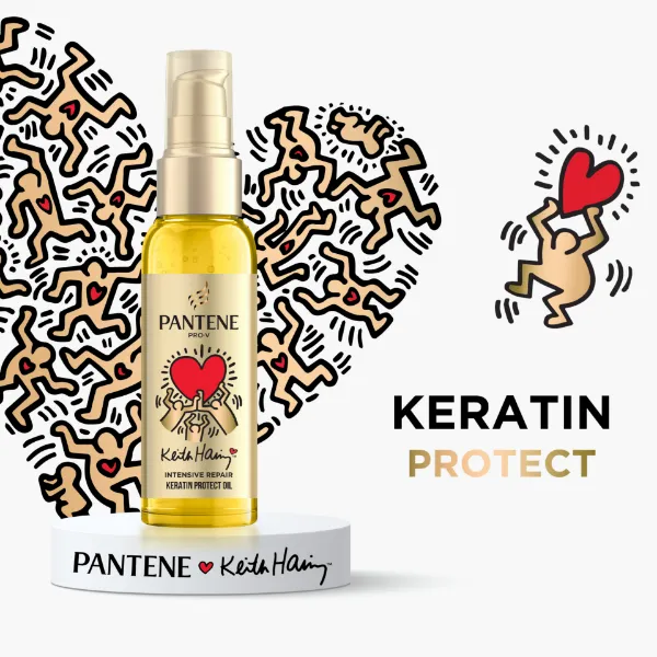 Pantene Pro-V Pantene x Keith Haring különleges művészkiadás Intensive Repair hajápoló olaj 100ml termékhez kapcsolódó kép