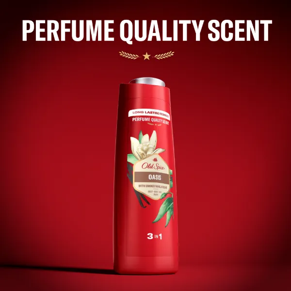 Old Spice Oasis Tusfürdő És Sampon Férfiaknak 400 ml, 3az1-ben, Hosszan Tartó Frissesség termékhez kapcsolódó kép