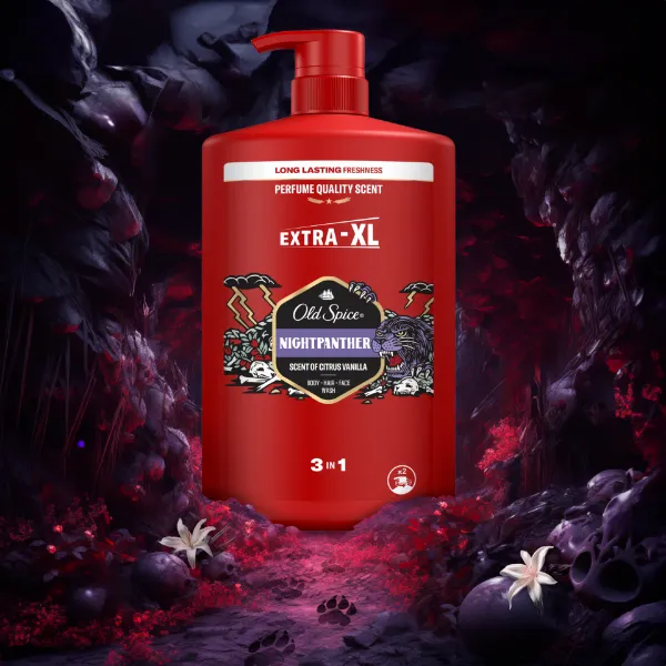 Old Spice Tusfürdo NightPanther 3in1 1000ml termékhez kapcsolódó kép