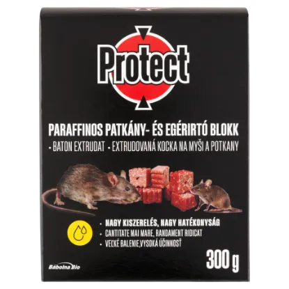 Protect paraffinos rágcsálóirtó blokk 12 x 25 g (300 g) termékhez kapcsolódó kép