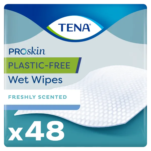 Tena ProSkin műanyagmentes nedves törlőkendő 48 db termékhez kapcsolódó kép