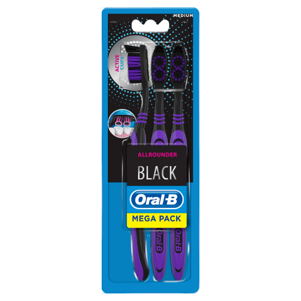 Oral-B fogkefe Allrounder Black Med 3db termékhez kapcsolódó kép