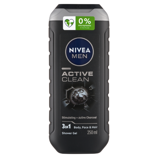 Nivea MEN tusfürdő 250ml Active Clean termékhez kapcsolódó kép