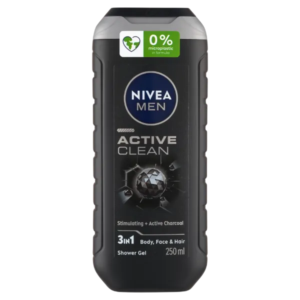 Nivea MEN tusfürdő 250ml Active Clean termékhez kapcsolódó kép