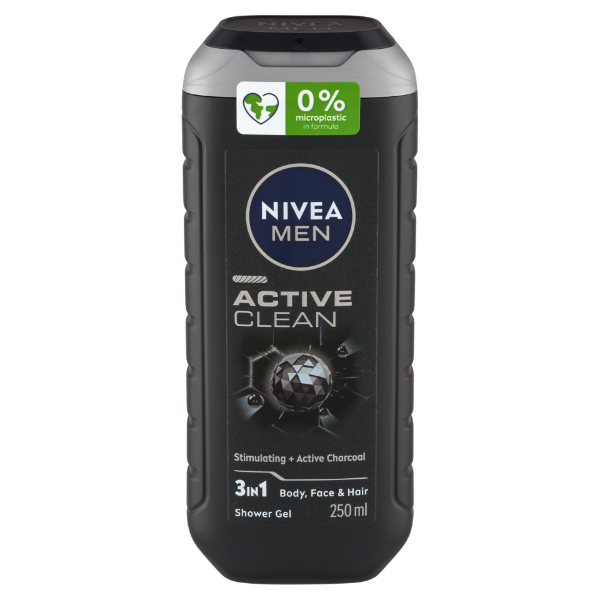 Nivea MEN tusfürdő 250ml Active Clean termékhez kapcsolódó kép