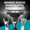 Gillette Mach3 Charcoal Borotvabetétek Férfiaknak, , 8 db Borotvabetét termékhez kapcsolódó kép