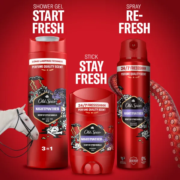 Old Spice Nightpanther Deo Spray Férfiaknak, 150 ml termékhez kapcsolódó kép